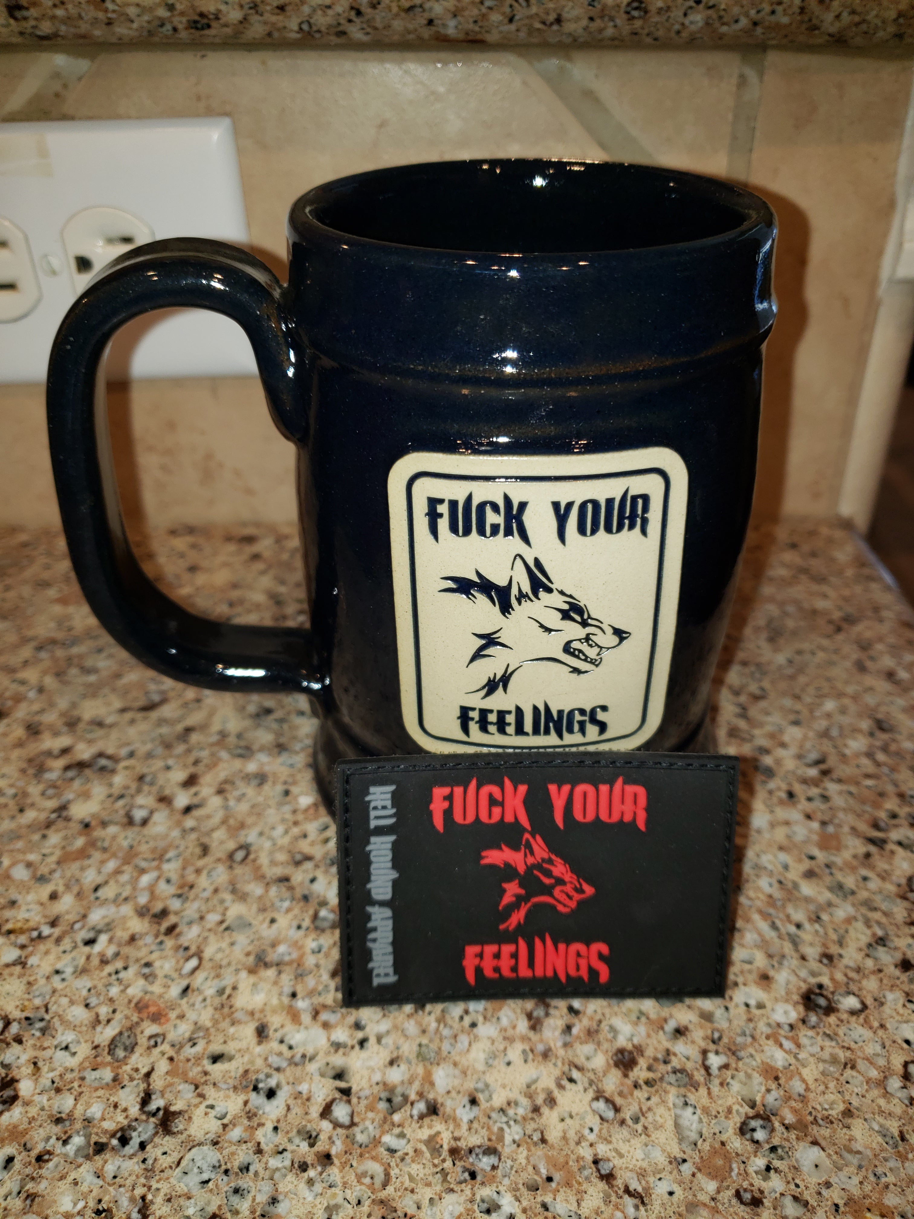 FYF 22 OZ STEIN USA MADE & FREE FYF PATCH