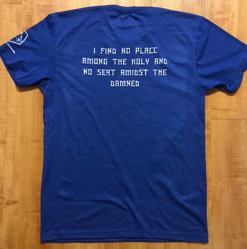 WOMEN'S I AM NO SAINT ROYAL BLUE