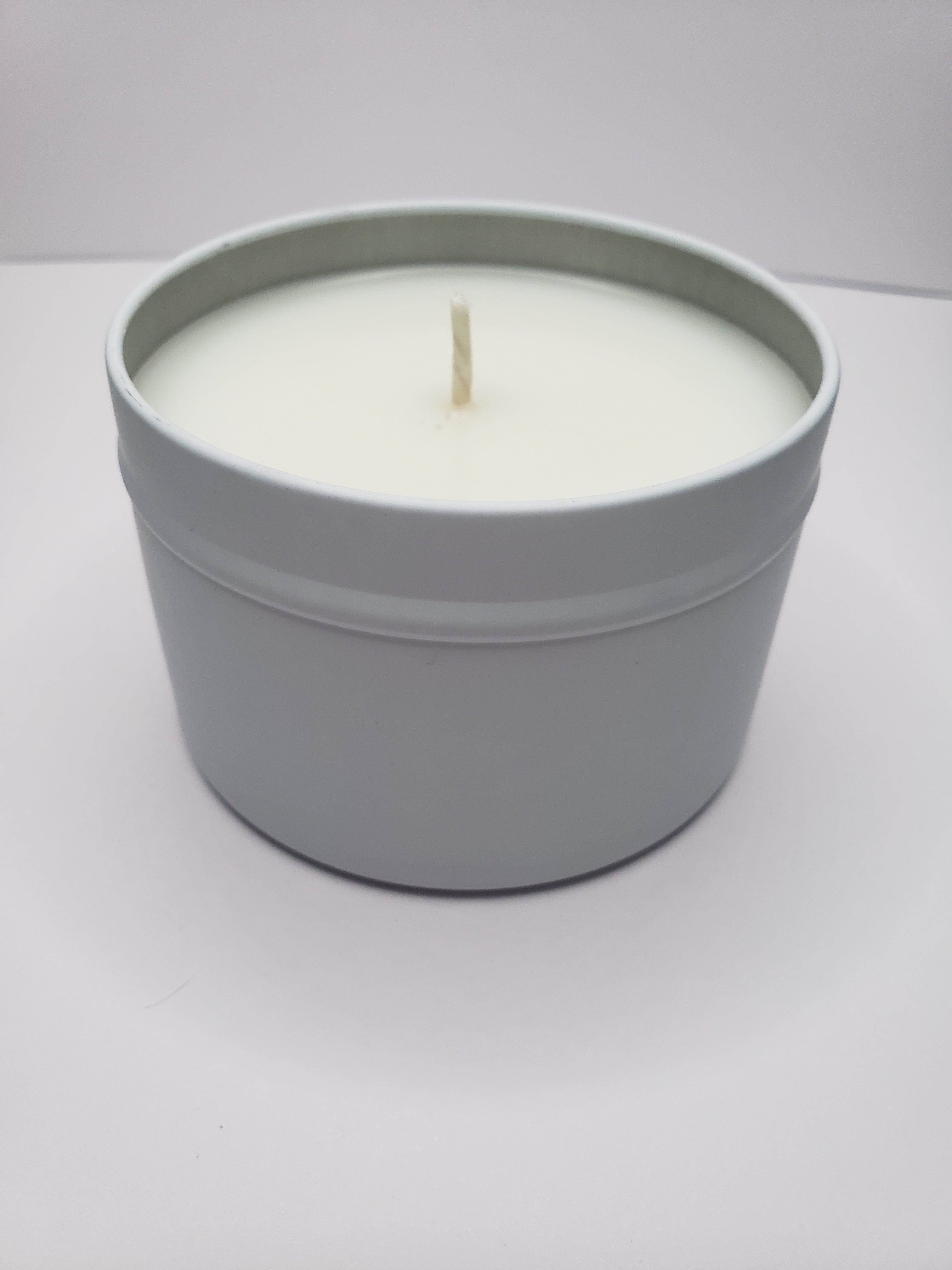 MADE TO ORDER PREMIUM SOY CANDLE - WHITE 8 OZ TIN