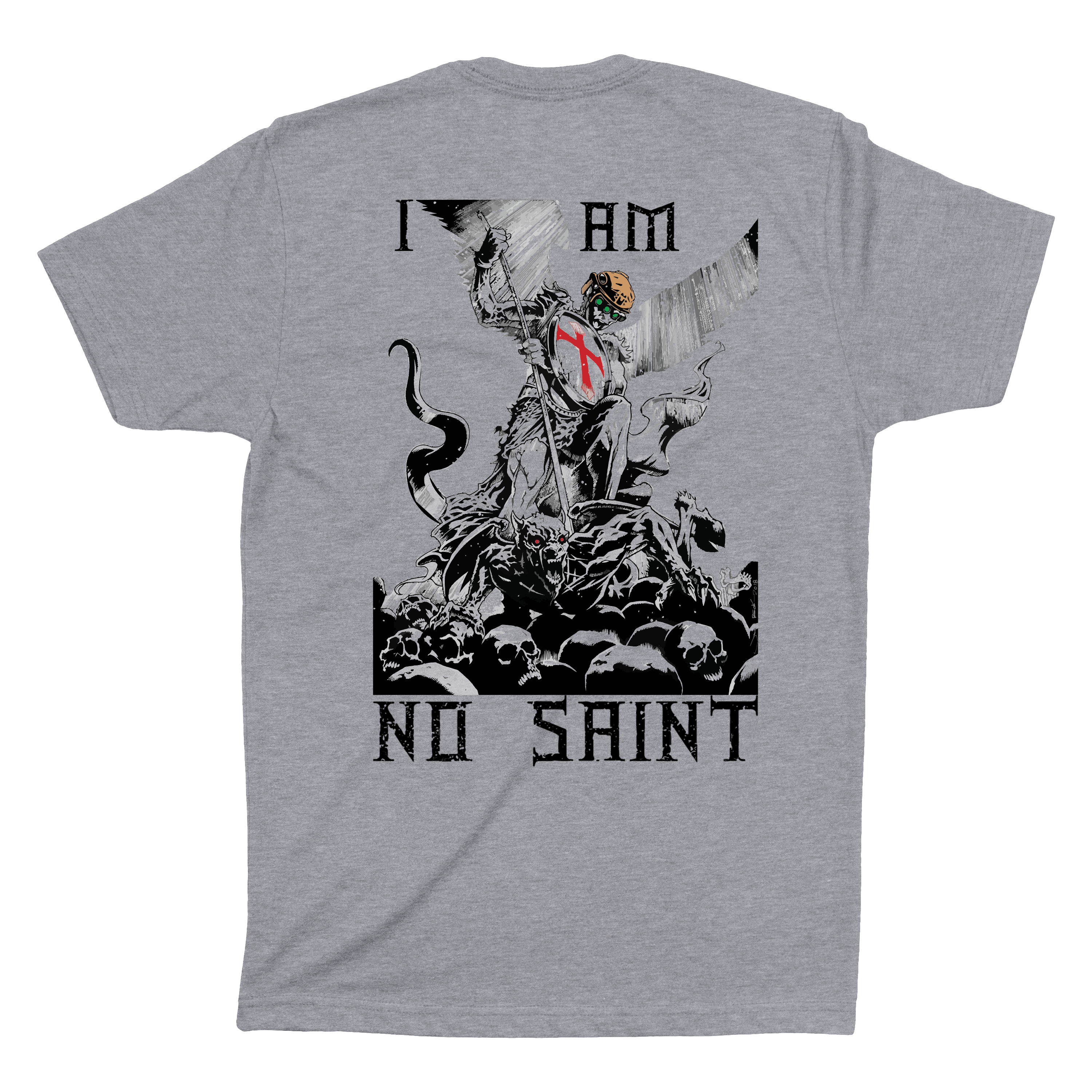 I AM NO SAINT GRAPHIC GRAY