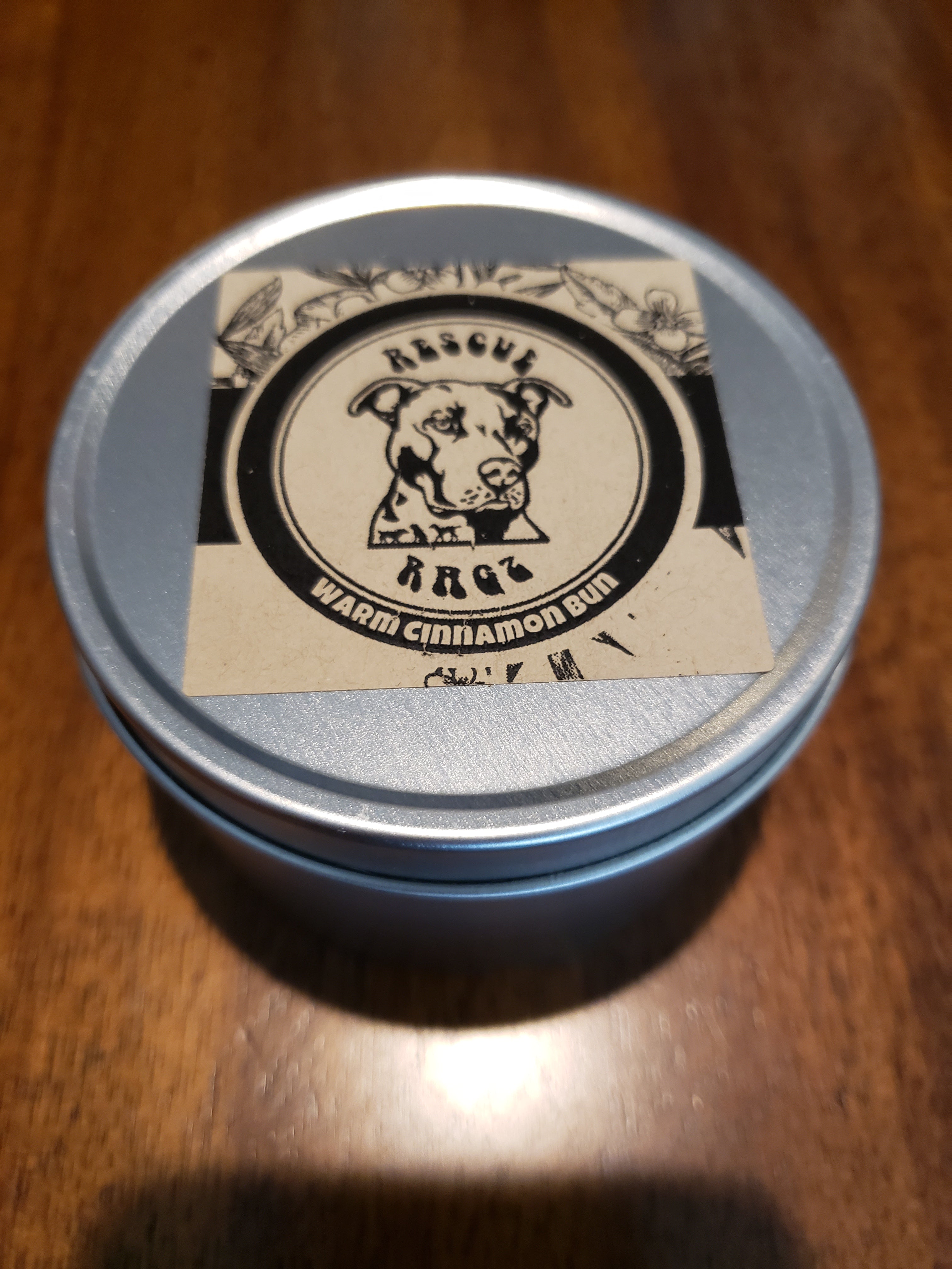 RESCUE RAGZ WARM CINNAMON BUN SOY CANDLE