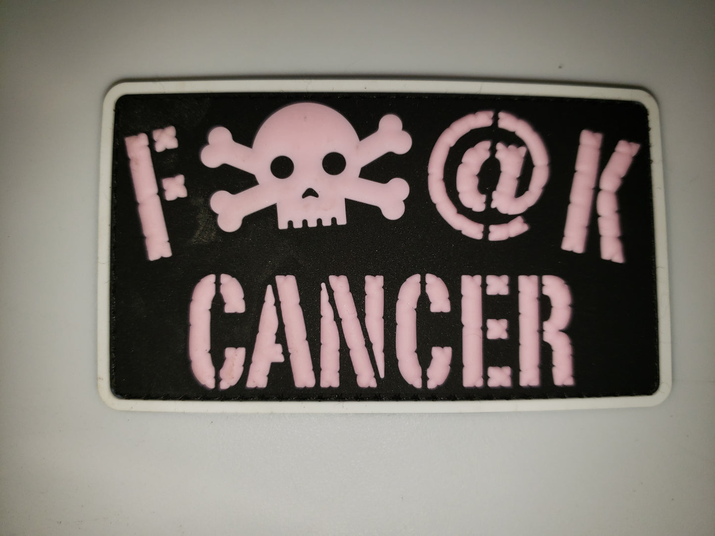 FUCK CANCER VELCRO BACKED PVC PATCH