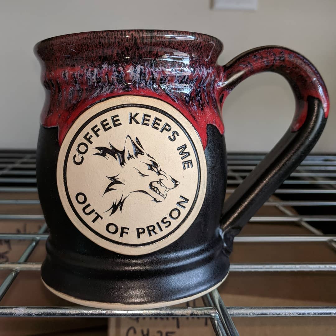 COFFEE KEEPS ME OUT OF PRISON COFFEE MUG