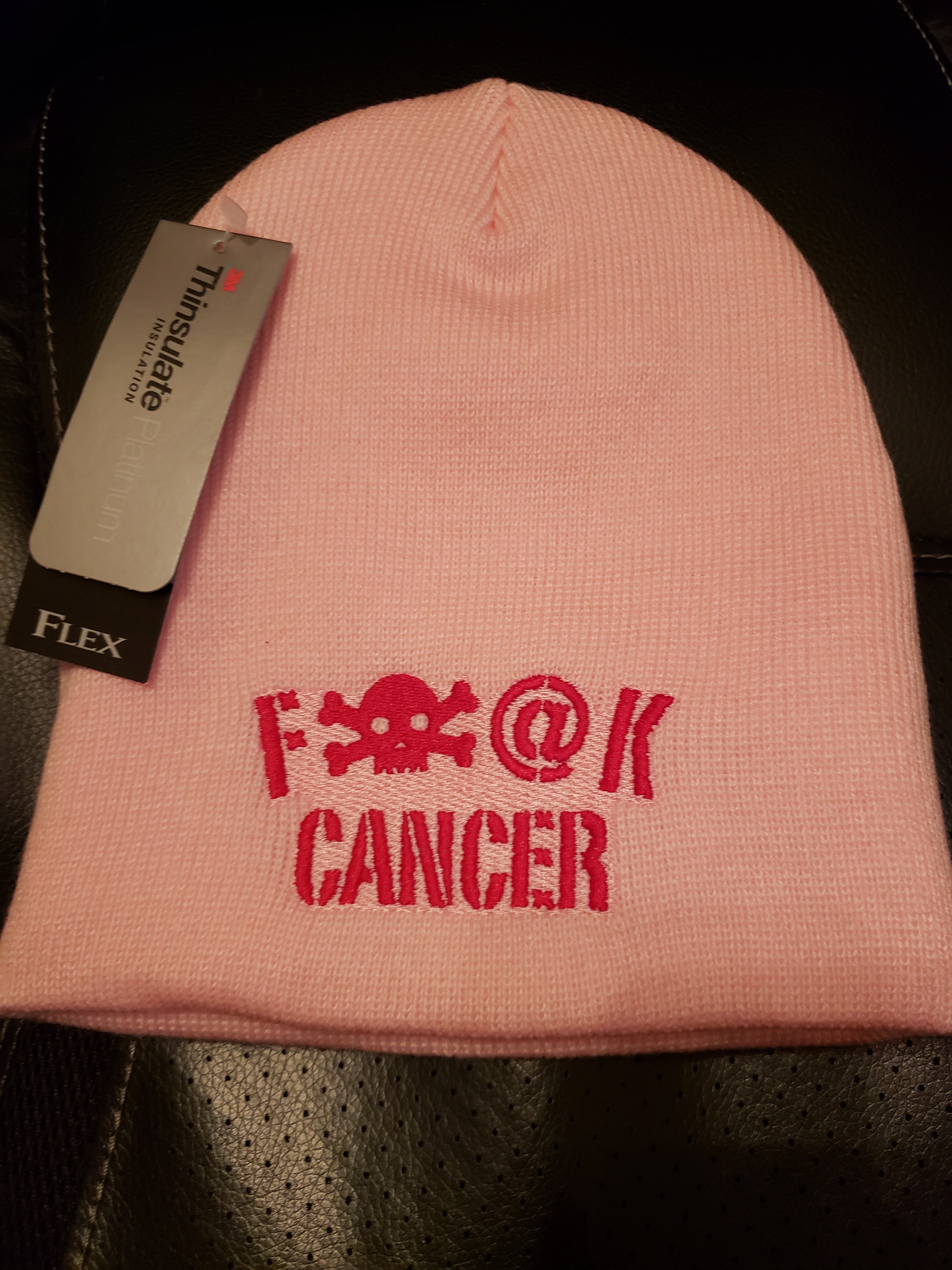 FUCK CANCER PINK BEANIE