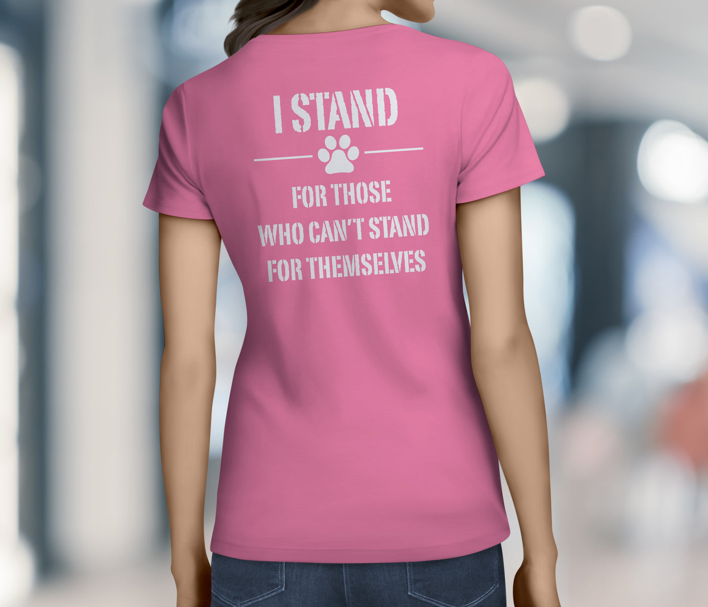 WOMEN'S STAND FOR SOMETHING DOG CHARITY SHIRT