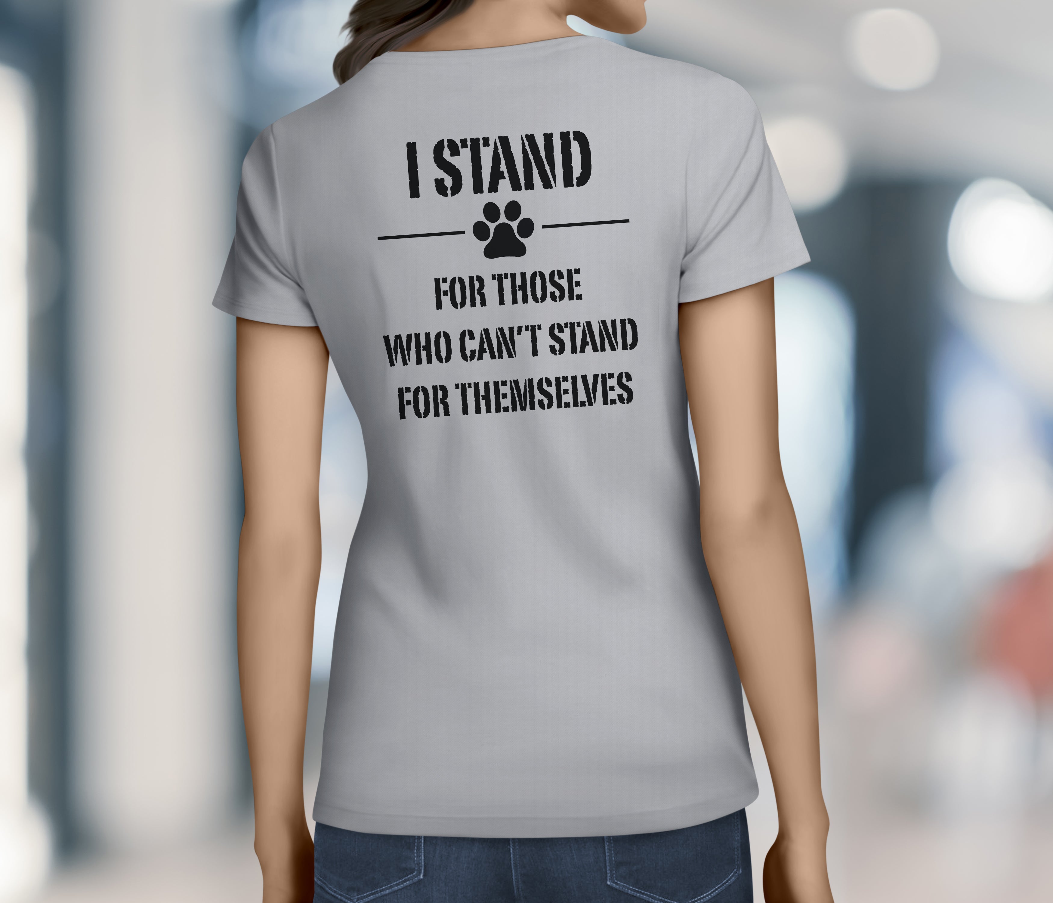 WOMEN'S STAND FOR SOMETHING DOG SHIRT